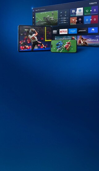 Gemini Air streaming device and TV showing entertainment.